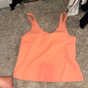 Coral work out top